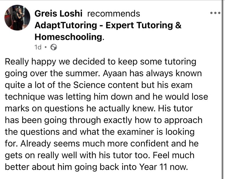Parent review